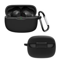Taikoma JBL WAVE Beam ausinių dėklas Bluetooth silikoninis apsaugantis nuo kritimo ausinių dėklas JBL WAVE Beam juoda