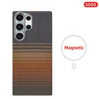 Skirta Samsung S24 Ultra/ S24+/S24 Anglies Pluošto Dėklas Aramido Pluošto Kevlaro Audinys Plonas Kietas Dangtelis Magnetinis Juodas Plonas Lengvas Raudonas 600D Carbon Fiber&Galaxy S24 Ultra