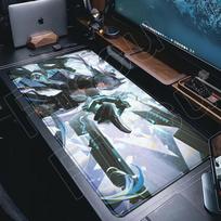 Didelio dydžio Arcane Arknights Endfield Pelės kilimėliai Anime mergina Patvarus kraštas apsiūtas Kilimas Stalo kilimėlis Pelės kilimėlis PC staliniai priedai 30x60cm gray