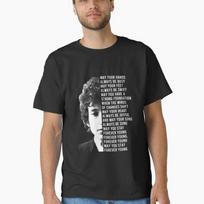 Bob Dylan Forever Young Lyrics Tshirt 4XL black