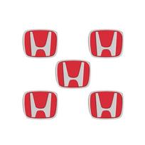 5/10vnt. Automobilio emblemos Nuotolinio rakto lipdukai Ženklelis Honda Civic Fit Jazz Accord CRV HRV City Odyssey Passport Pilot Vezel Insight white
