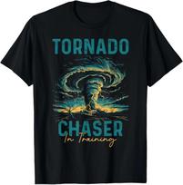 Storm Chasing Tornado Chaser Meteorologist Meteorology T-Shirt L black