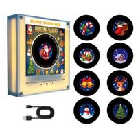 Grotuvo magnetas su naktiniu šviesos vinilo šaldytuvo magnetu, 9 programuojami įrašai, 128MB atmintis, be muzikos, pritaikomas LED apšvietimas, NFC magnetinis pasirinktinai Not rotatable gray