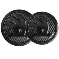2 vnt. 80/90/100 mm automobilio priekinio variklio dangčio emblema, galinės bagažinės emblema, lipdukas Skoda Rapid Fabia Octavia 2 A7 Yeti Superb 3 A5 Kamiq Kodiaq 2pcs 90mm
