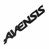 For Toyota Avensis AVENSIS 3D Metal Chrome Rear Trunk Fender Emblem Badge Sticker Side Body Letter Logo Decal Decoration Trim black