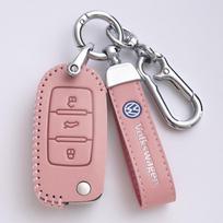 Odinis automobilio išmaniojo rakto dėklas Pilnas automobilio rakto apdangalas Volkswagen VW Polo Bora Beetle Tiguan Passat B5 B6 B7 Golf EOS Scirocco gray