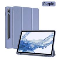 Planšetinio kompiuterio dėklas, skirtas Samsung Galaxy Tab A9+/A11+ Case A11/A9 8.7 colių S9FE S10FE S8/S7 11 colių S7+/S8+/S9+/S10+ 12.4 colių S6 Lite 10.4 colių Dangtelis S10FE S10 Lite 11in violetinė