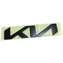 23CM ABS Automobilio Priekinio Variklio Dangčio Emblema Galinio Bagažinės Lipdukas KIA K5 Stonic Sportage Ceed Cerato Optima Picanto Rio Soul Sorento matinė juoda spalva