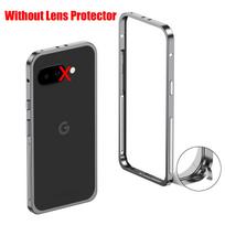 Aliuminio rėmo metalinio buferio dėklas Google Pixel 10 9 Pro XL 8 7 Pro 10A 9A su metaliniu objektyvo apsauginiu elementu, itin plonas, lengvas aluminum&Google Pixel 10a