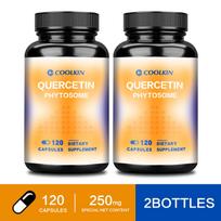 Quercetin plant supplement, 250 mg, high absorption rate, potent formula 120*2