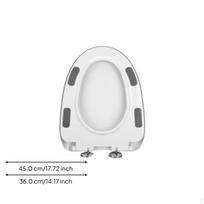 Šildoma tualeto sėdynė, Elektrinis išmanusis bidė, Universalus pritaikymas, Energijos taupymas, Temperatūros valdymas BaltasA White Large V-shape gray