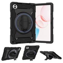 Armor Case For Honor Pad 20 10 12.1  HEY4-W09 HEY3-W00 360 Rotating Heavy Duty Rugged Stand Cover With Hand Strap #R Honor Pad 20 2026 black