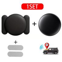 Magnetic Smart Tag Locator for Apple AirTag Mini GPS Tracker Magnetic Car Vehicle Protable Anti-lost Case Bluetooth Localizador BLACK Set