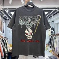Yeezus Kanye West Graphic Charcoal Color Tshirt Unisex Men Women S-5XL XXXL gray