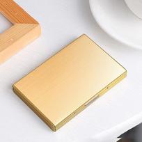 Card Holder Wallet Minimalist Slim Metal RFID Blocking Card Protector Pop Up Credit Card Wallets for Men beige