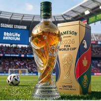 2026 m. Pasaulio taurės viskio butelis Aukšto borosilikatinio stiklo Heraklio puodelio butelis Kolekcinis leidimas 750 ml Style 2; transparent