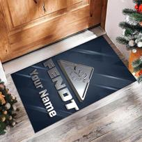 Fendt Crystal Velvet Rug, Custom Name Text Personalized Non‑Slip Floor Mat for Home Decor Gift 40cmx60cm