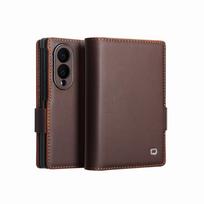Skirta Samsung Galaxy Z Fold8 Fold 8 Ultra NAPPA natūralios odos magnetinis atverčiamas dėklas su Magsafe verslo karvės odos dangtelis Fold8 For Z Fold8 Ultra ruda