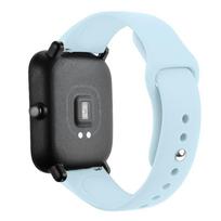 20mm/22mm silikoninė apyrankė skirta Amazfit GTS 3/2/2e/GTS2 Mini/GTR 42mm/47mm/GTR 3/3 Pro/2/2e sportinio laikrodžio apyrankė Amazfit bip dirželis 22mm Watch Band mėlyna/pilka