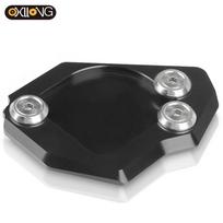 Skirtas BMW F700GS 2008-2017 F650GS Twin 2008-2014 motociklo atramos kojos šoninio stovo prailginimo pagalvėlės atraminės plokštės motociklui juoda