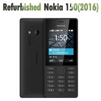 Atnaujintas Nokia Originalus Nokia 150(2016 m) Dvi SIM korteles palaikantis mobilusis telefonas su 2 SIM kortelėmis Simple Set juoda