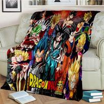 Anime D-Dragon Ball 3D flanelinė antklodė Madinga Šilta Lengva Svetainė Miegamojo miegamoji sofa lova antklodė iškylai 40x50inch