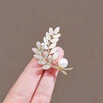 2023 New Flower Fairy Dancing Girl Angel Butterfly Brooch for Women Girl Fashion Exquisite Zircon Rhinestones Statement Brooches 8 white