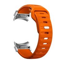 Silikoninis dirželis, skirtas Samsung Galaxy Watch 6 5 4 40mm 44mm 5Pro 45mm be tarpų, skirtas Galaxy Watch 6 Classic 43 47mm 42 46mm Correa for Watch 4 Classic orange