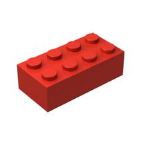 Klasikinės masės vientisos spalvos kaladėlės3001 2x4 statybiniai blokeliai 150vnt pilkai oranžinės spalvos detalės, suderinamos su lego Visų pagrindinių plytų prekių ženklais 150pcs red