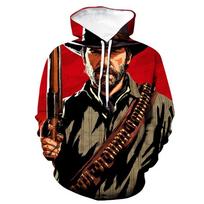 Populiarūs žaidimo megztiniai Red Dead Redemption 3D Spausdinti megztiniai su gobtuvu Vyriški Moteriški madingi megztiniai RDR2 megztinis Unisex vaikiškas paltas S black