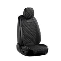 SEAMETAL lininis automobilio priekinės sėdynės užvalkalas, kvėpuojantis lininis automobilio sėdynės pagalvėlė, neslystanti automatinė kėdės apsauga 1*front seat with backrest juoda