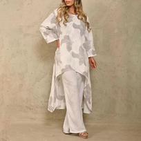 Sagit Woman Print Wrap nėščiosios suknelės diržas Daugiafunkcinė suknelė nėščiosioms L white