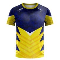 Summer mens table tennis wear womens quick drying badminton wear men short sleeved sports T-shirt oversized running fitness wear 2XL blue