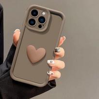 Skirta Xiaomi Redmi Note 12 dėklas Redmi Note 12 Pro 3D meilės širdelės telefono dėklas Pilnas paketas Matinis Anti-drop minkštas dangtelis Redmi Note 12Pro 5G