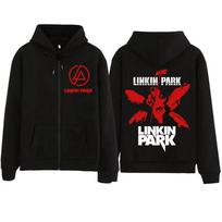 LinkinPark Užtrauktuku užsegamas džemperis Harajuku Džemperiai M juoda