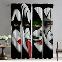 Rock-kiss Virtuvės užuolaidos 2 vnt. Helovino dekoracija nuo uodų užuolaidos svetainei Užuolaida tiulis miegamajam Kamera W50xH70cmx2pcs-CL white