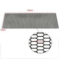 120x40cm Medaus koriaus šešiakampio tinklelio grotelės Universalus gaubto ventiliacijos grotelių Racing grotelių ABS plastiko spoilerio buferio ventiliacijos angos gray