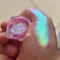 Daugiaspalvis Chameleono Akių Šešėlių Pudra Nagų Blizgučiai Aurora Neoninė Vaivorykštės Pigmentas Chromo Pudra Vaivorykštės Akių Šešėliai Nagų Dekoras