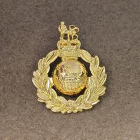 Karališkasis Britų jūrų pėstininkų korpuso kepurė beretė emblema peties ženklas karinis gerbėjas metalinis ženklelis kvalifikacijos ženklelis įgūdžių ženklelis auksas