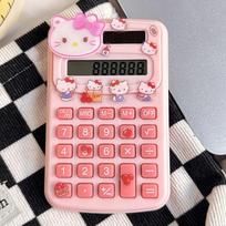 Sanrio Mini elektroninis skaičiuotuvas Hello Kitty Cinnamoroll Kawaii 8 skaitmenų skaičiuotuvas Nešiojamas animacinis biuro mokyklos reikmenys Dovana