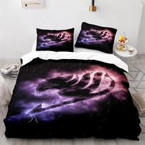 3D Spausdintas Natsu Fairy Tail, Animacija, Dvivietis Kambarys, Karališko Dydžio Lova, Pūkų Antklodės Užvalkalas, Pagalvės Užvalkalas, Berniukai Ir Mergaitės, 140x200cm 3pcs
