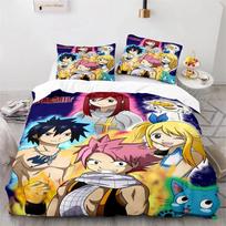 3D Spausdintas Natsu Fairy Tail, Animacija, Dvivietis Kambarys, Karališko Dydžio Lova, Pūkų Antklodės Užvalkalas, Pagalvės Užvalkalas, Berniukai Ir Mergaitės, AU Single(140x210cm)