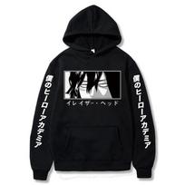Mano Herojų Akademija Aizawa Shota Akys Mielas Anime Spausdintas Gobtuvėlis Naujas Vyriškas Ilgomis Rankovėmis Megztinis Moteriškas Streetwear Sudaderas S black