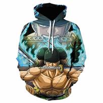 VIENAS GABALAS Luffy Zoro Nami Robin 3D spausdinimo gobtuvai madingi laisvalaikio vyrams ir moterims megztinis 130 gray