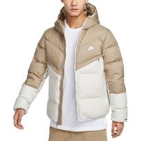 Nike Sportswear Storm-FIT Windrunner su gobtuvu užtraukiama striukė nuo vėjo Šilta ilgomis rankovėmis pūkinė striukė Vyriška striukė Chaki DV1132-247 M beige