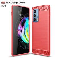 For Motorola Moto Edge 20 Pro Case Cover Moto Edge 20 Pro Coque Armor Back Shockproof Soft Case For Moto Edge 20 Pro Fundas For Moto Edge 2021 raudona