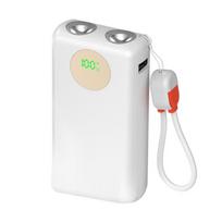 2x21700 Baterijų Power Bank Korpusas Dėklas „Pasidaryk pats“ Rinkinys 22,5W Greitas Įkrovimas Dvigubas LED Ekranas Baterijos Dėklas Nesukelia Reikalo Suvirinti balta