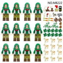 MOC piemens minifigūrėlės elfo minifigūrėlės konstruktoriaus žaislai beige