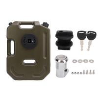 10L 2,6 Galono Off-Road Kuro Bakas Nešiojamas Atsarginis Kuro Bakelis Automobiliui Motociklui UTV ATV Žalias With bracket black