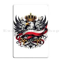 Lenkija Polska Erelio Vėliava G Metalinė Plokštelė Sukurkite Baro Plokšteles Baro Garažas Polska Erelio Vėliava Skardinė Plokštelė Plakatas 20x30cm black